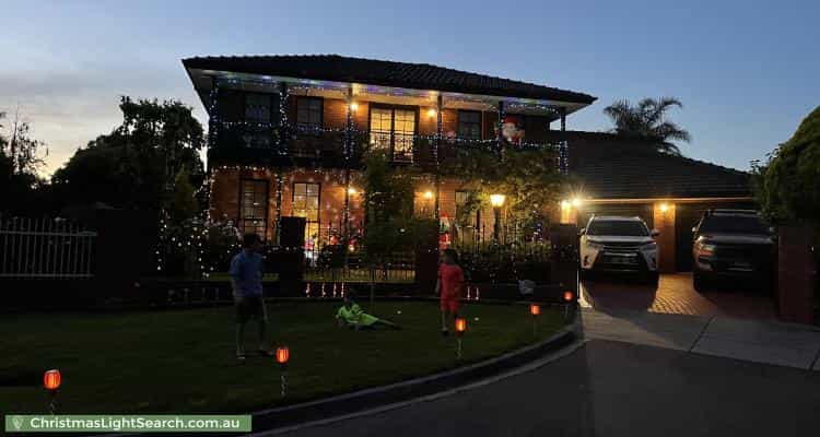 Christmas Light display at 5 Tiffany Court, Keilor