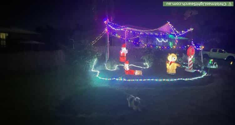 Christmas Light display at 9 Sam Bezzina Drive, Beaconsfield