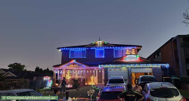 Christmas Light display at 4 Perseus Circuit, Kellyville
