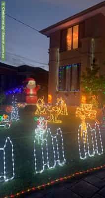 Christmas Light display at 18 Belvoir Street, Doncaster East