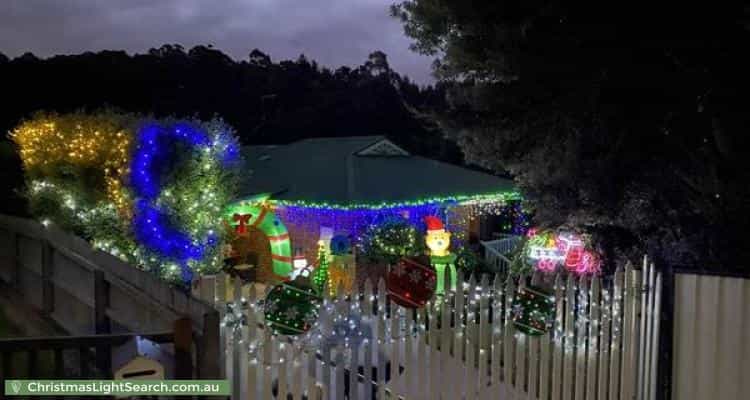 Christmas Light display at 16 Fairway Drive, Penguin