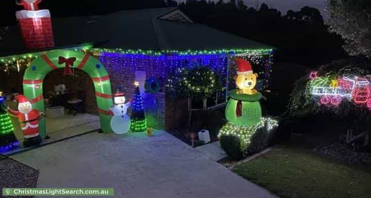 Christmas Light display at 16 Fairway Drive, Penguin