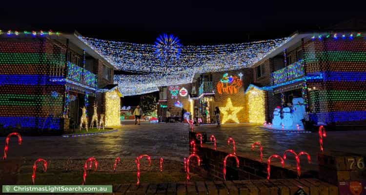 Christmas Light display at 76 Nuwarra Road, Moorebank