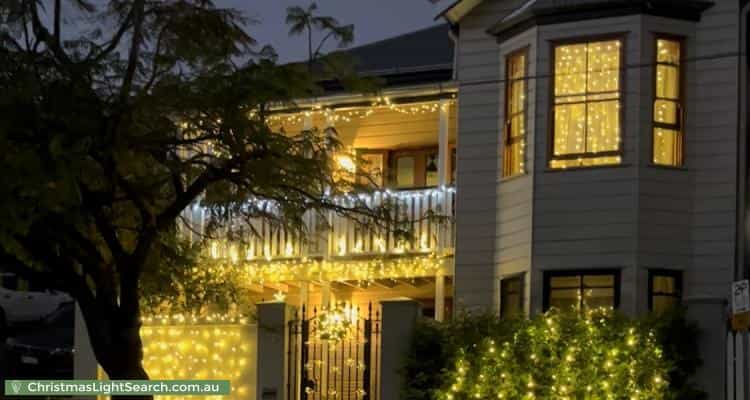 Christmas Light display at 67 Wellington Street, Petrie Terrace