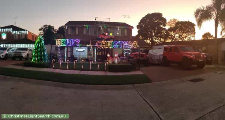 Christmas Light display at 5 Errol Place, Quakers Hill