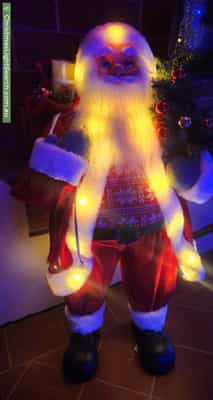 Christmas Light display at 62 Leicester Grove, Andrews Farm