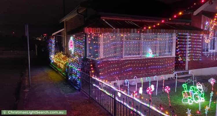 Christmas Light display at 16 Anglo Square, Carlton