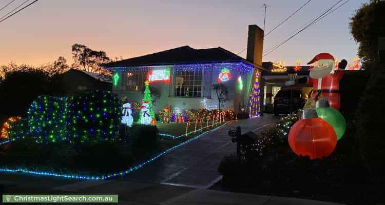 Christmas Light display at 24 Nethercote Drive, Mount Waverley