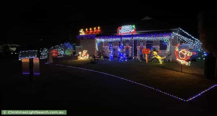 Christmas Light display at 17 Greenleaf Drive, Lara