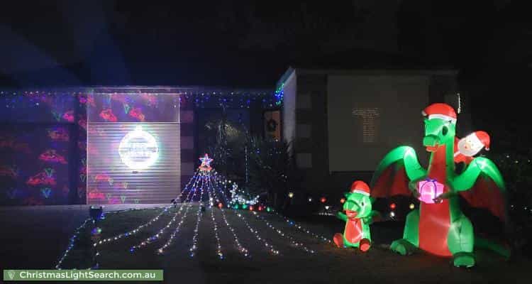 Christmas Light display at 12 Norris Place, Narellan Vale