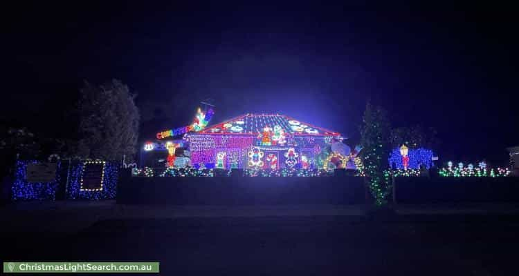 Christmas Light display at 69 Golding Street, Beverley