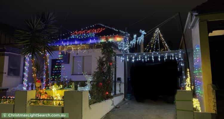 Christmas Light display at 8 Frederick Street, Sydenham