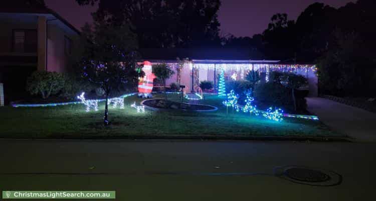 Christmas Light display at 18 Cooinda Avenue, Redwood Park