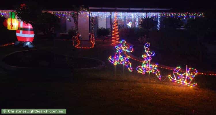 Christmas Light display at 18 Cooinda Avenue, Redwood Park