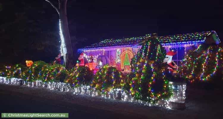 Christmas Light display at 42 Pennington Crescent, Calwell