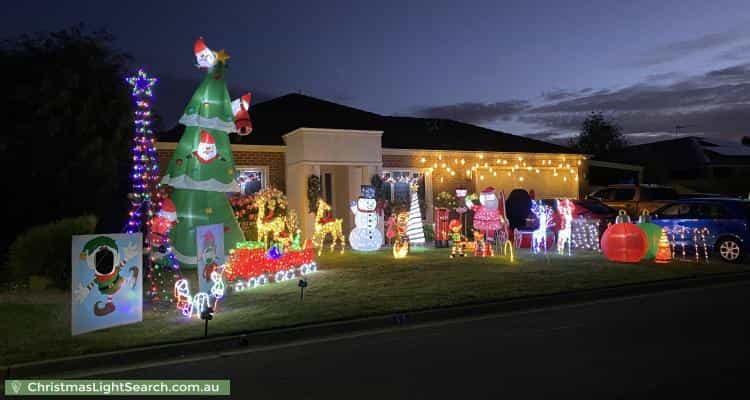 Christmas Light display at 11 Lowry Crescent, Miners Rest