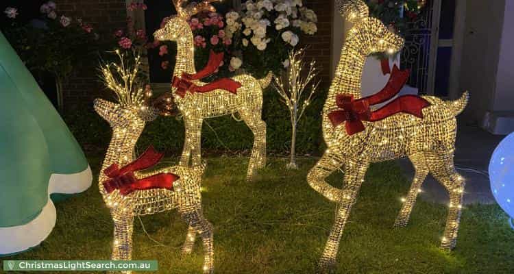 Christmas Light display at 11 Lowry Crescent, Miners Rest