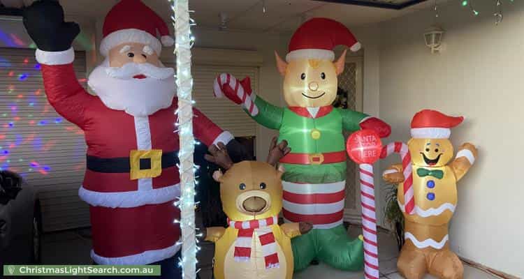 Christmas Light display at 7 Jenkins Court, Craigmore