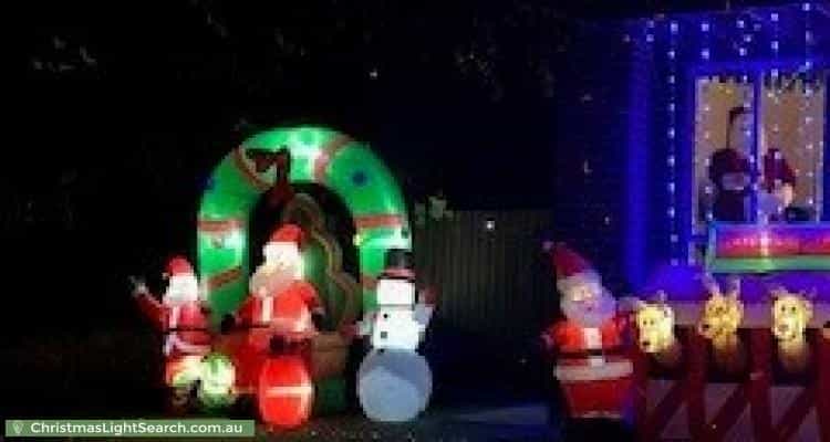 Christmas Light display at 25 Hyslop Crescent, Casey