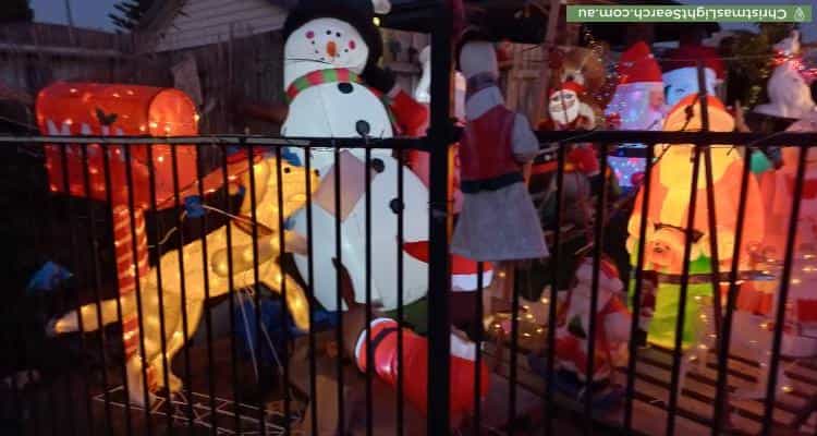 Christmas Light display at  Robin Avenue, Norlane