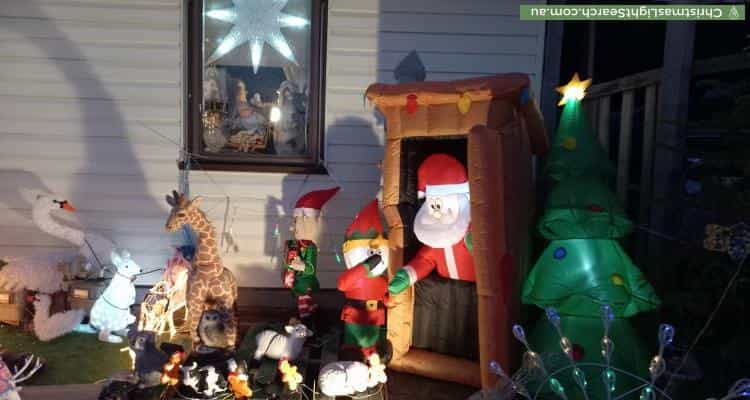 Christmas Light display at  Robin Avenue, Norlane