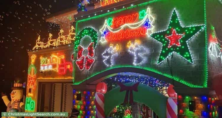 Christmas Light display at 6 Carter Crescent, Padstow Heights