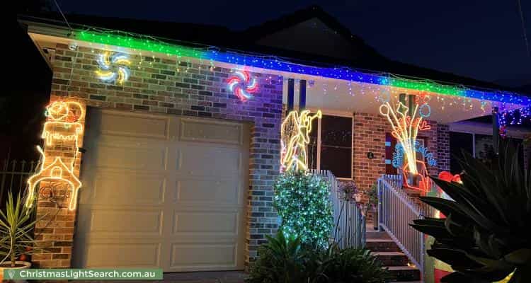 Christmas Light display at 101 Picnic Point Road, Panania