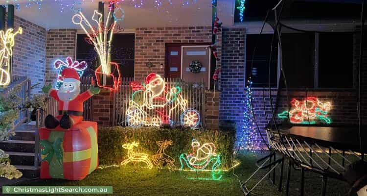 Christmas Light display at 101 Picnic Point Road, Panania