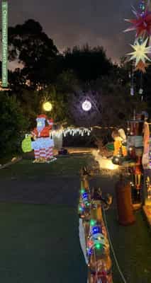 Christmas Light display at 84 Strathallan Road, Macleod