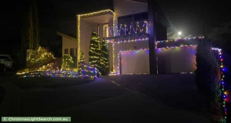 Christmas Light display at 5 Crown Place, Berwick