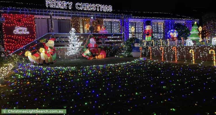 Christmas Light display at 16 Stacy Street, Gowrie