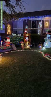 Christmas Light display at 63 Marrett Drive, Ingle Farm