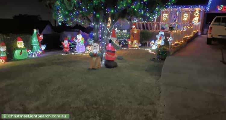Christmas Light display at 63 Marrett Drive, Ingle Farm