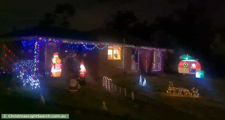 Christmas Light display at 1 Diamond Court, Mornington