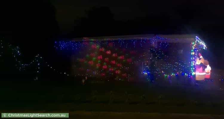 Christmas Light display at 1 Diamond Court, Mornington