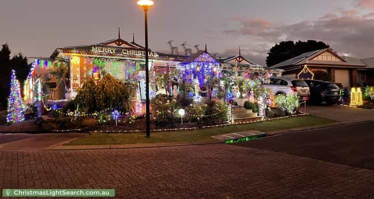 Christmas Light display at 1 Partalunga Circuit, Woodcroft