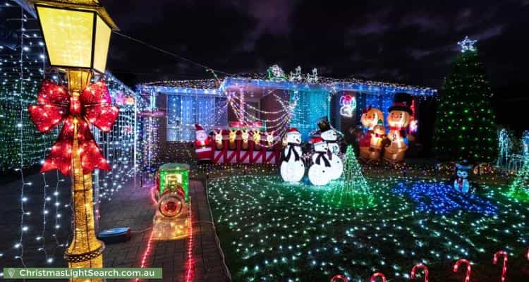 Christmas Light display at 52 Lyall Avenue, Dean Park