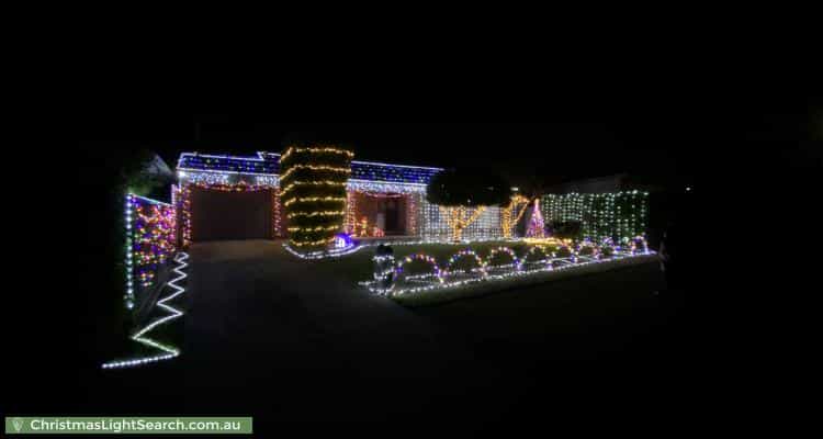 Christmas Light display at 18 Compass Drive, Seaford