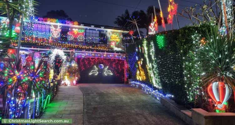 Christmas Light display at 35 Borgnis Street, Davidson