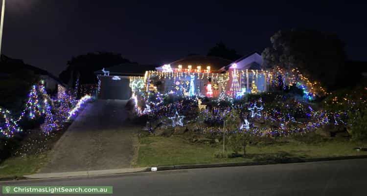 Christmas Light display at 23 Quinvale Road, Hallett Cove
