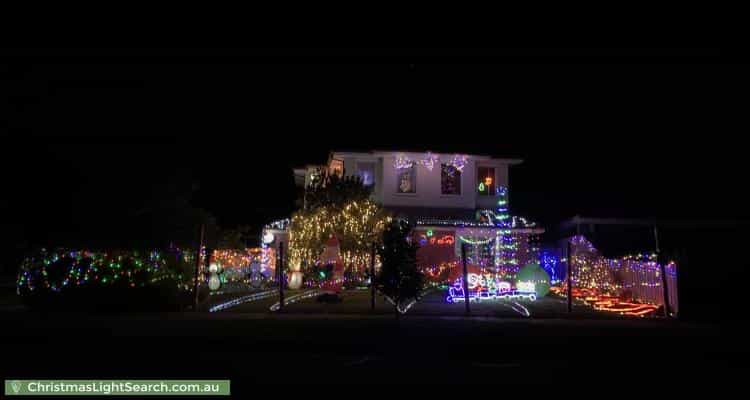 Christmas Light display at 15 Spruce Drive, Rowville