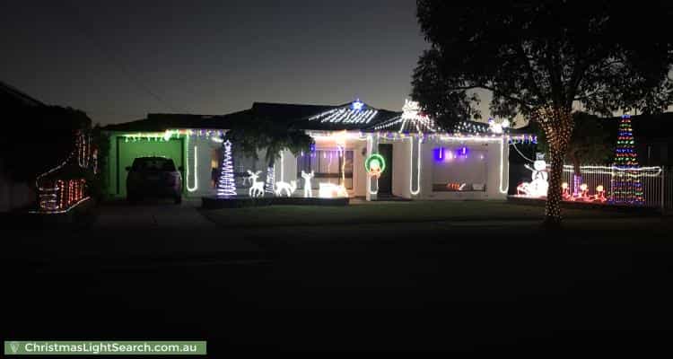 Christmas Light display at 49 Glenavon Street, Woodville South