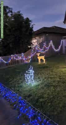 Christmas Light display at 22 Roberts Avenue, Mulgrave