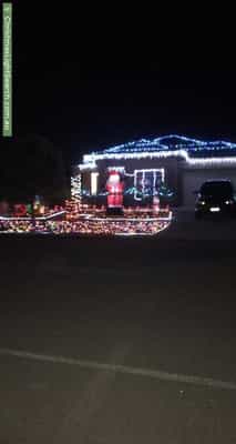 Christmas Light display at 6 Ardeche Lane, Marshall