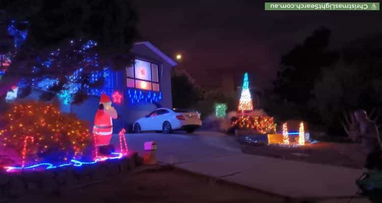 Christmas Light display at  Dartnell Street, Gowrie