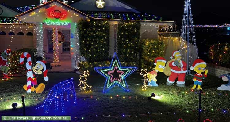 Christmas Light display at 60 Kiber Drive, Glenmore Park