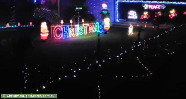 Christmas Light display at 14 Goodall Court, Corio