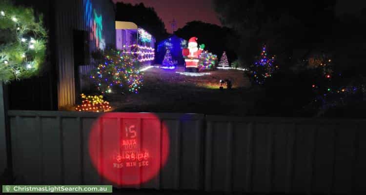 Christmas Light display at 24 Fifth Street, Orroroo