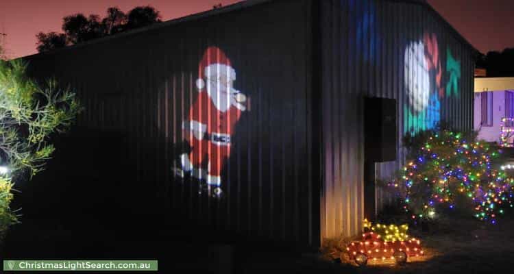 Christmas Light display at 24 Fifth Street, Orroroo