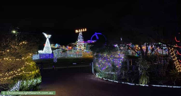 Christmas Light display at 7 Old Brickworks Road, Byford